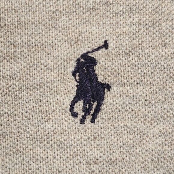 Vintage Late 90's Polo by Ralph Lauren 100% Pique Cotton Rugby Sweater US Size L - Picture 5 of 10